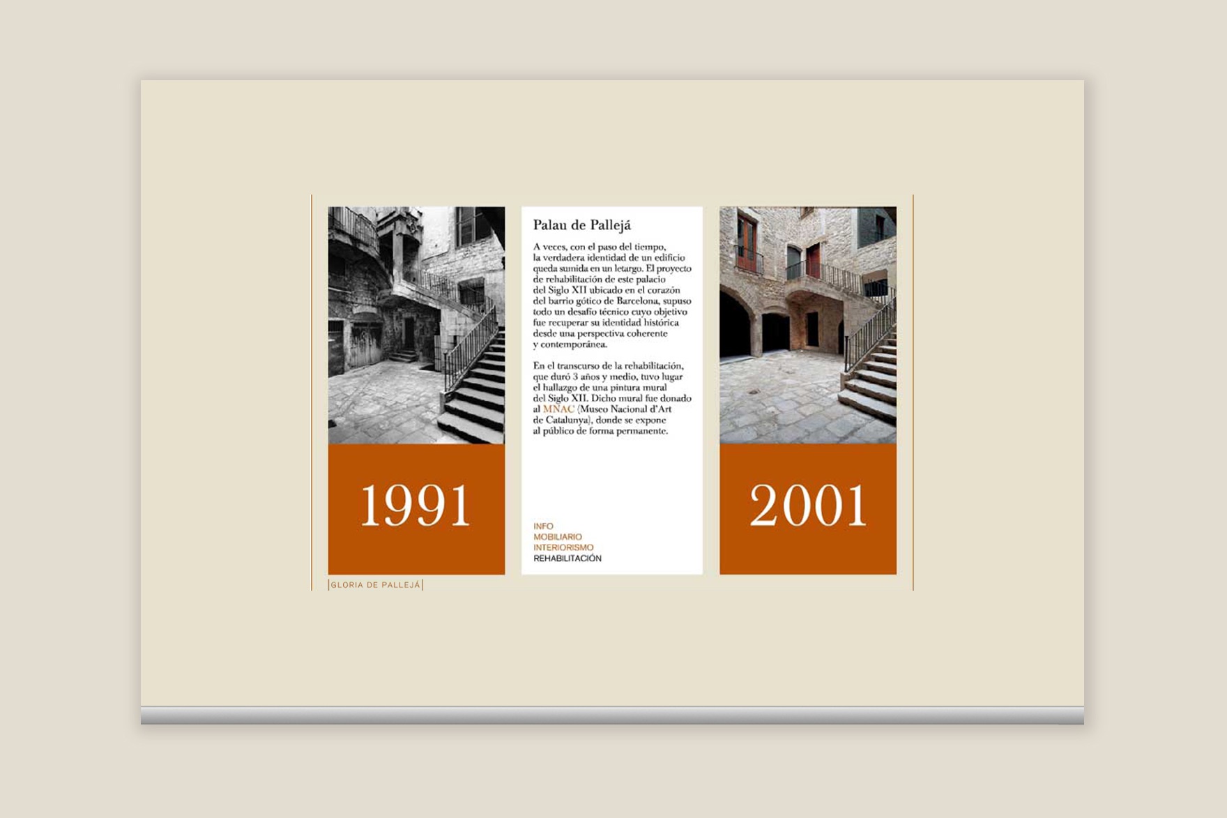 Art&iacute;culo del PALAU DE PALLEJ&Aacute; de la web de GLORIA DE PALLEJ&Aacute;. Dise&ntilde;ado por el estudio de branding y comunicaci&oacute;n esiete y programado por sevenap.