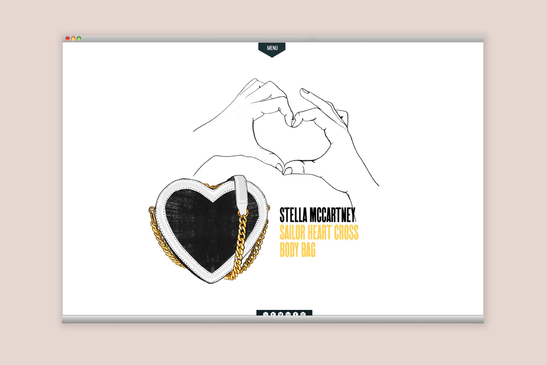 <span><span>Disseny del MEN&Uacute; per a la web del PASSEIG DE GR&Agrave;CIA. Mostrant una il&middot;lustraci&oacute; de la bossa del cos de Stella Mccartney. Web dissenyada per l'estudi de comunicaci&oacute; i marca Esiete i programada per sevenap.</span></span>