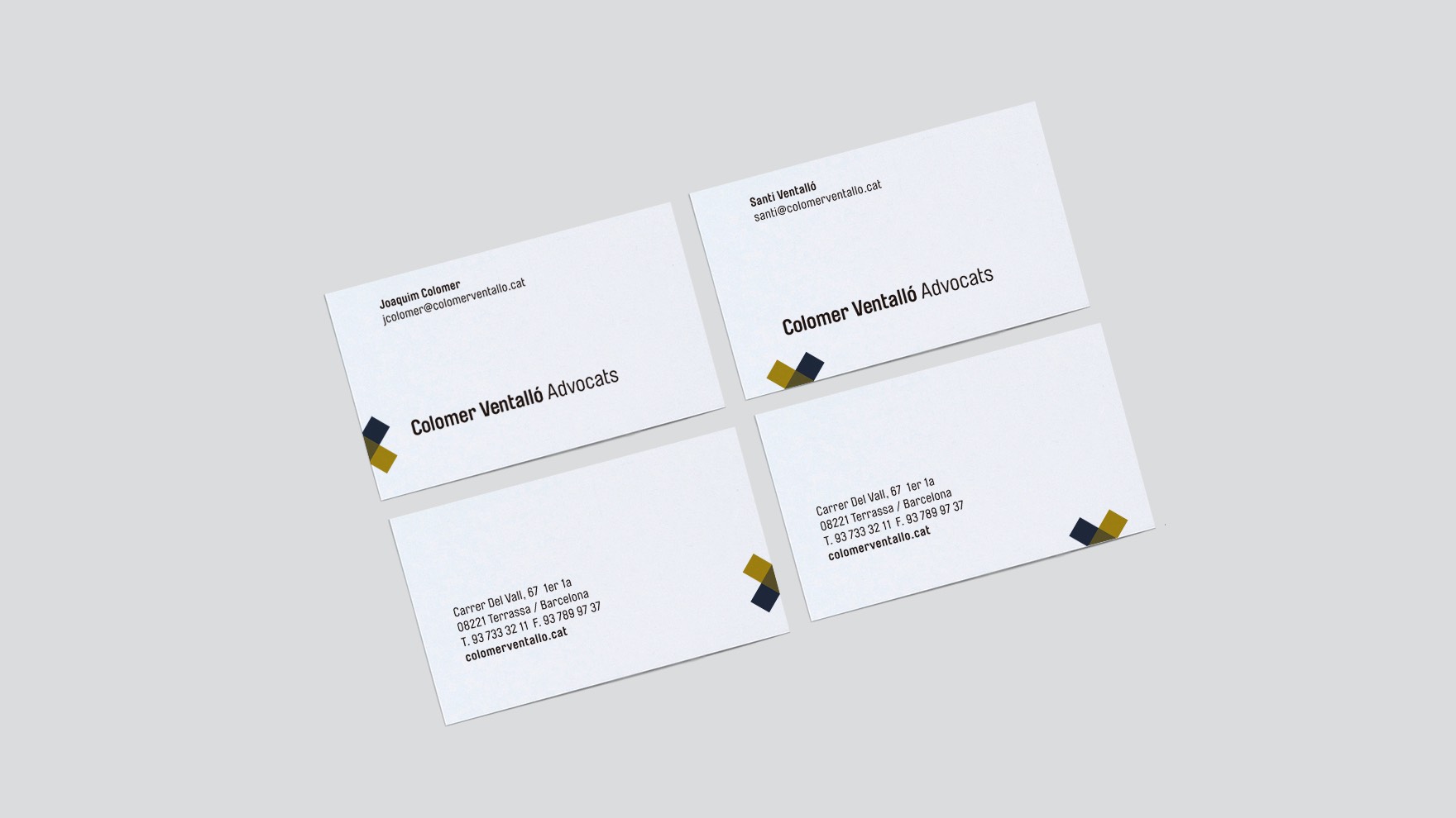 COLOMER & VENTALLÓ ADVOCATS / IDENTITAT CORPORATIVA / BRANDING