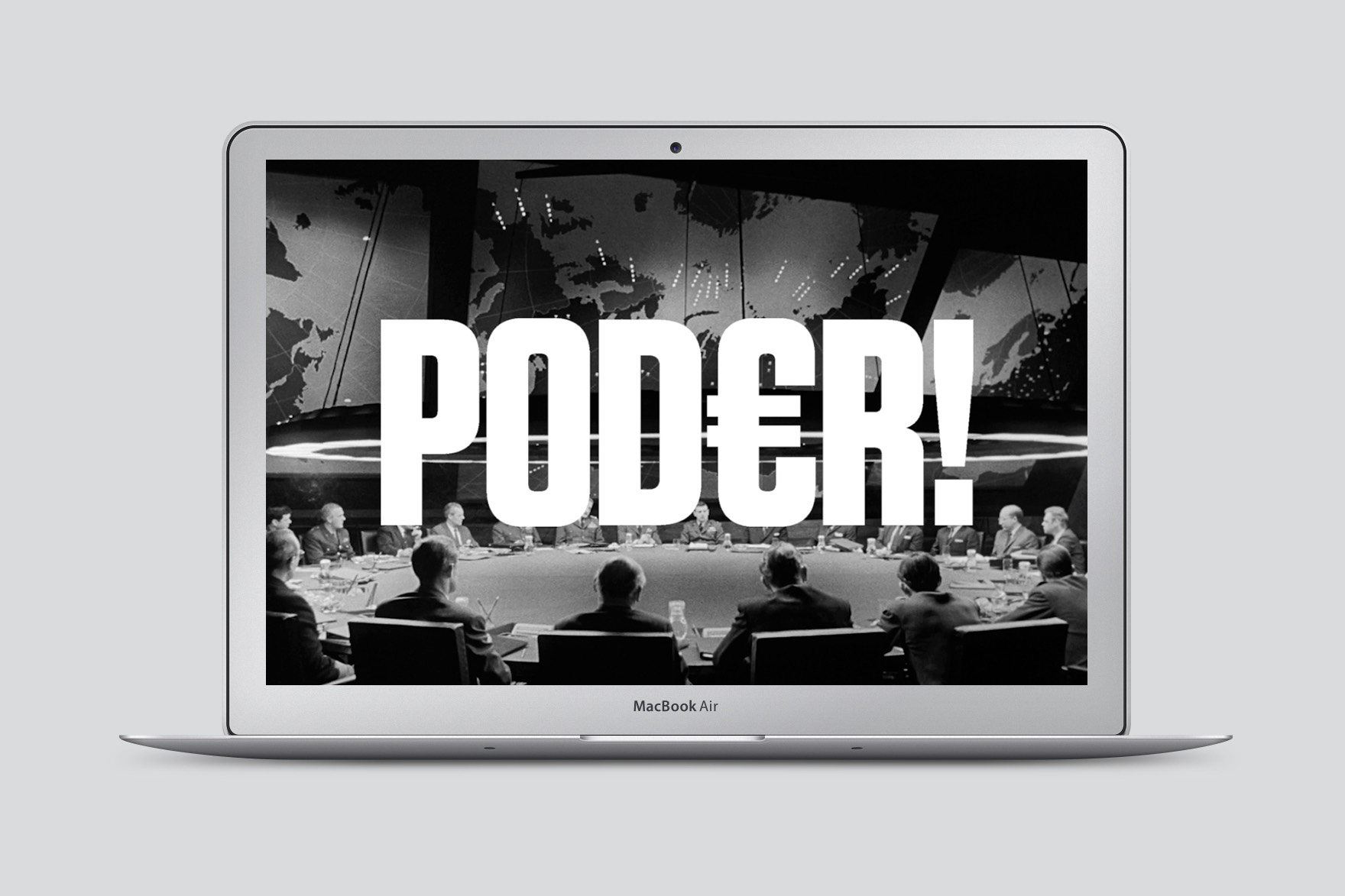 Dise&ntilde;o de la p&aacute;gina de INICIO de la web de PREMIS HABIT&Aacute;COLA XXV. Incluye &ldquo;poder&rdquo; sobre una mesa pol&iacute;tica en blanco y negro. Dise&ntilde;ado por el estudio de branding y comunicaci&oacute;n Esiete y programado por sevenap.