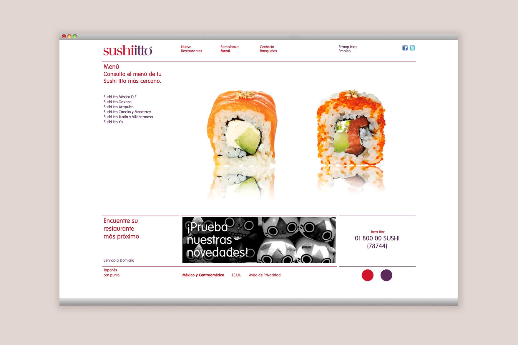 SUSHI-ITTO / DISEÑO WEB