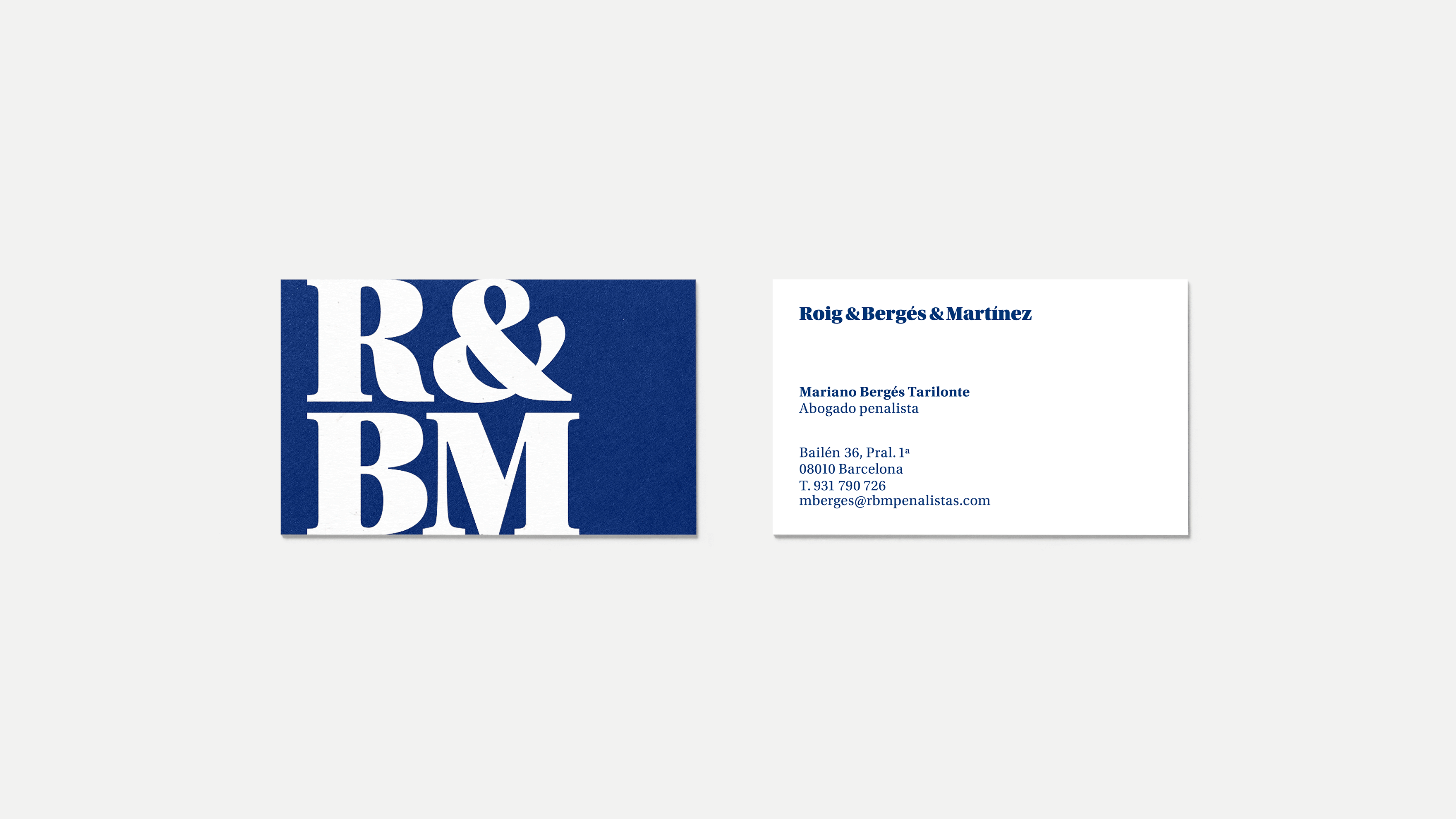 RBM PENALISTAS / IDENTITAT CORPORATIVA / BRANDING