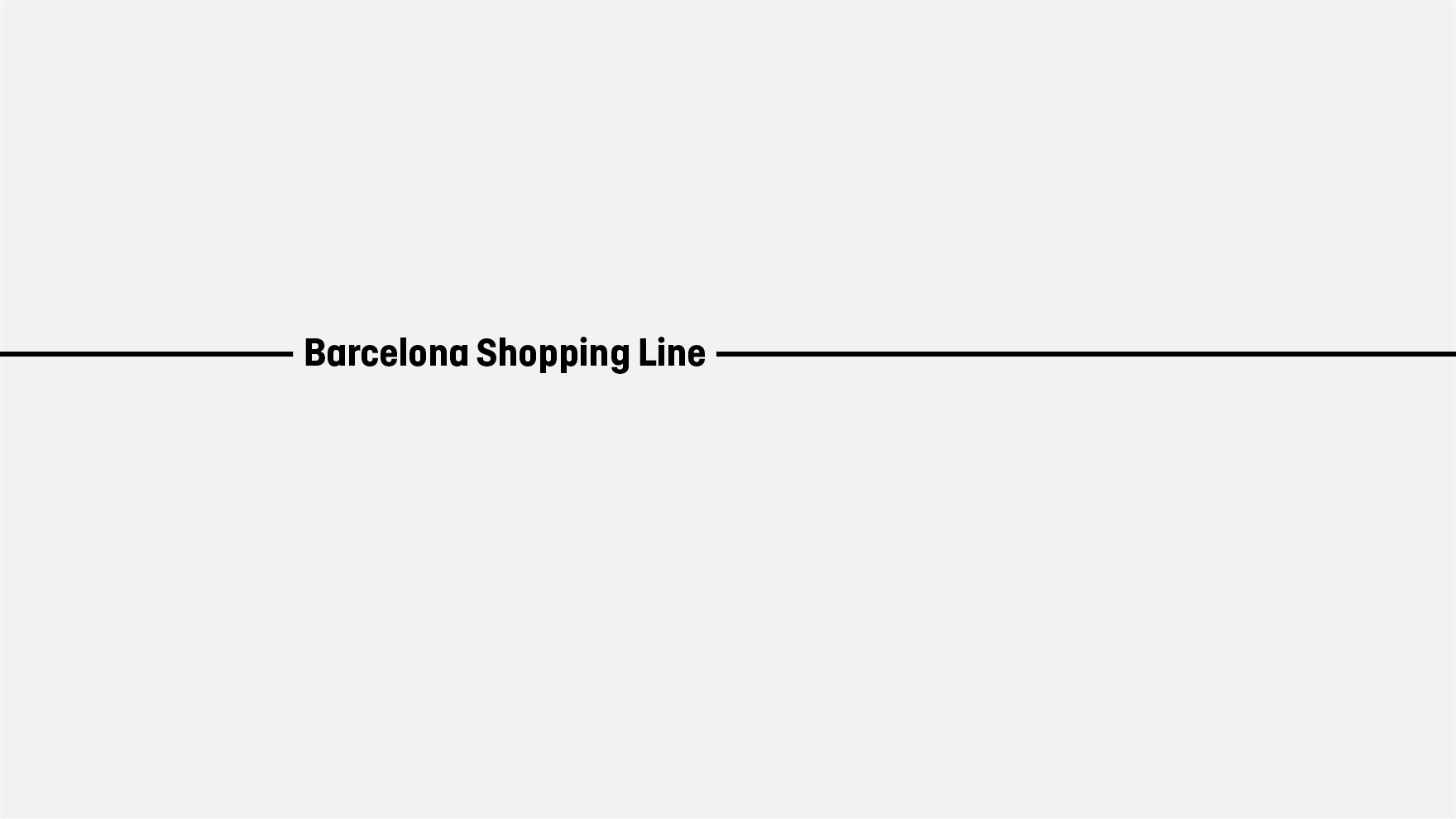 BARCELONA SHOPPING LINE / DISEÑO GRÁFICO