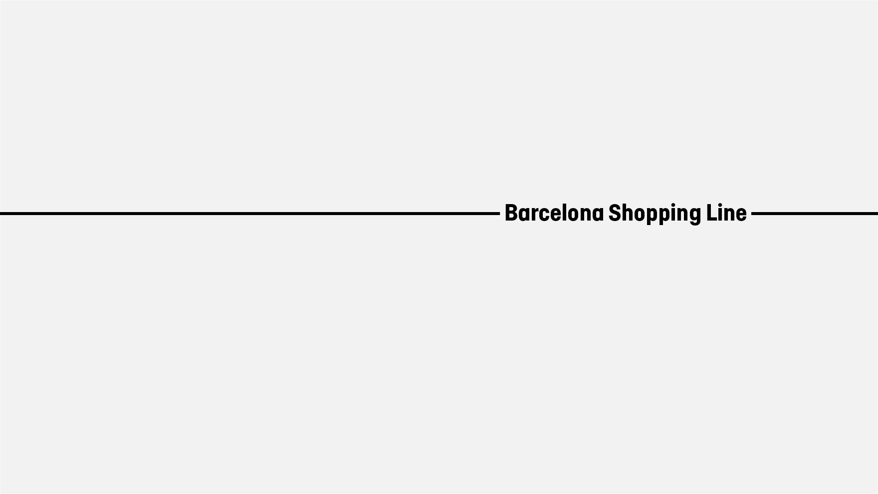 BARCELONA SHOPPING LINE / DISEÑO GRÁFICO