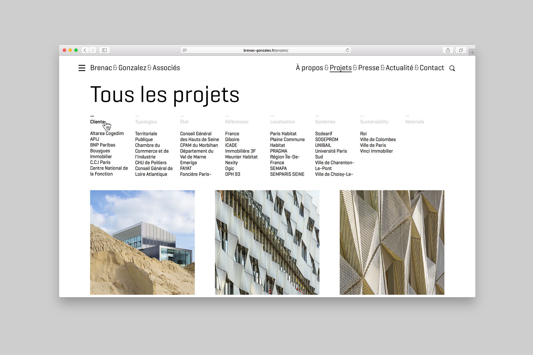 BRENAC ET GONZALEZ ET ASSOCIÉS / DISSENY WEB