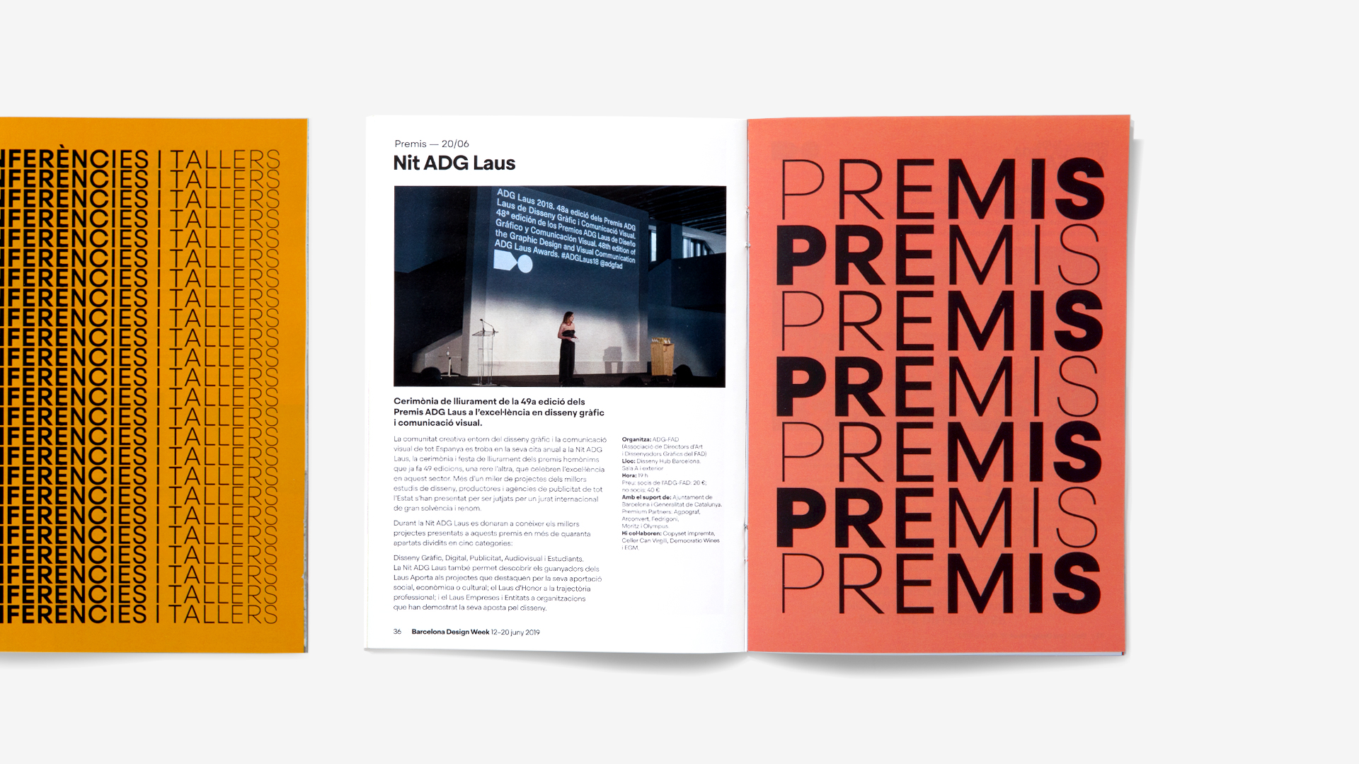 <span><span>Cat&agrave;leg de l'esdeveniment DESIGN WEEK 2019 on veiem la gr&agrave;fica de l'esdeveniment aplicat. Dissenyat per l'estudi </span><span>esiete</span><span> de branding i comunicaci&oacute;.</span></span>