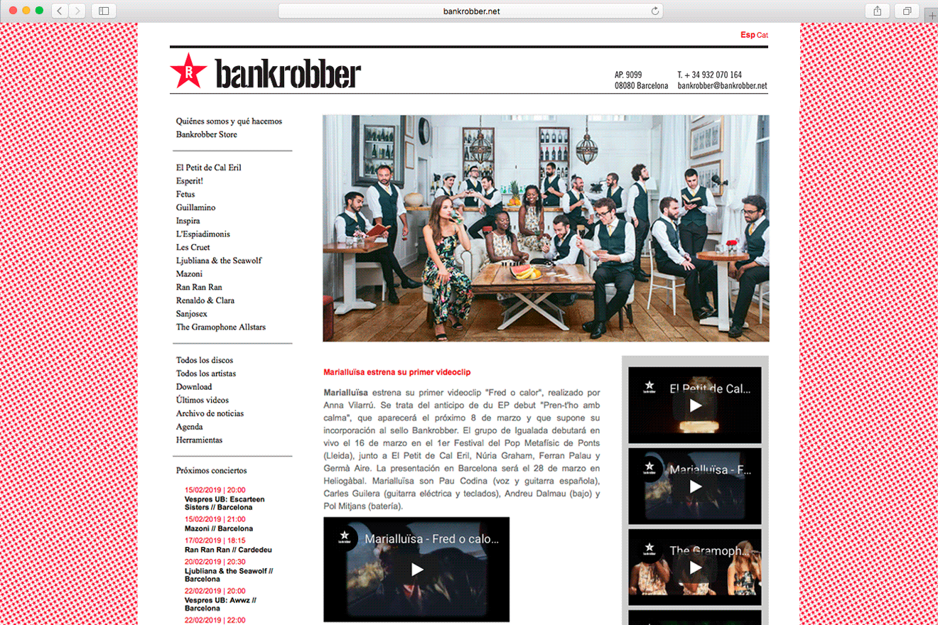 BANKROBBER / DISEÑO WEB