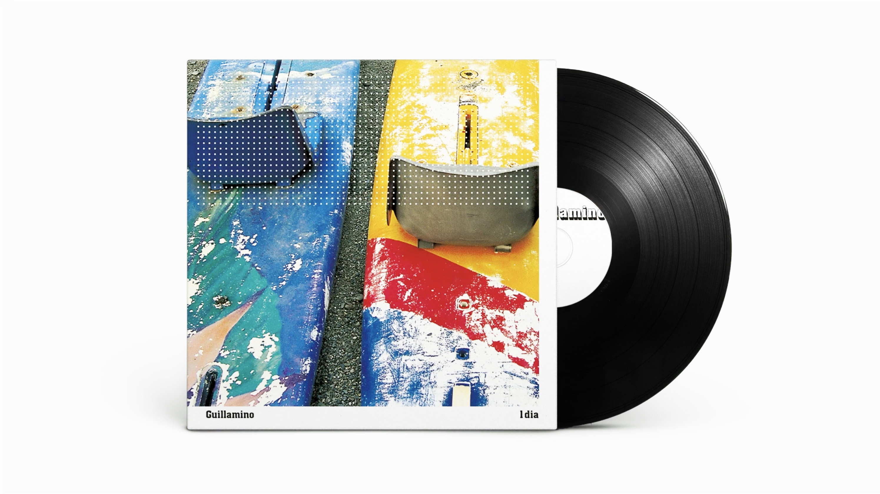 <span><span>Fotograf&iacute;a del vinilo del artista Guillamino de la discogr&aacute;fico BANKROBBER. Dise&ntilde;ado por el estudio esiete de branding y comunicaci&oacute;n.</span></span>