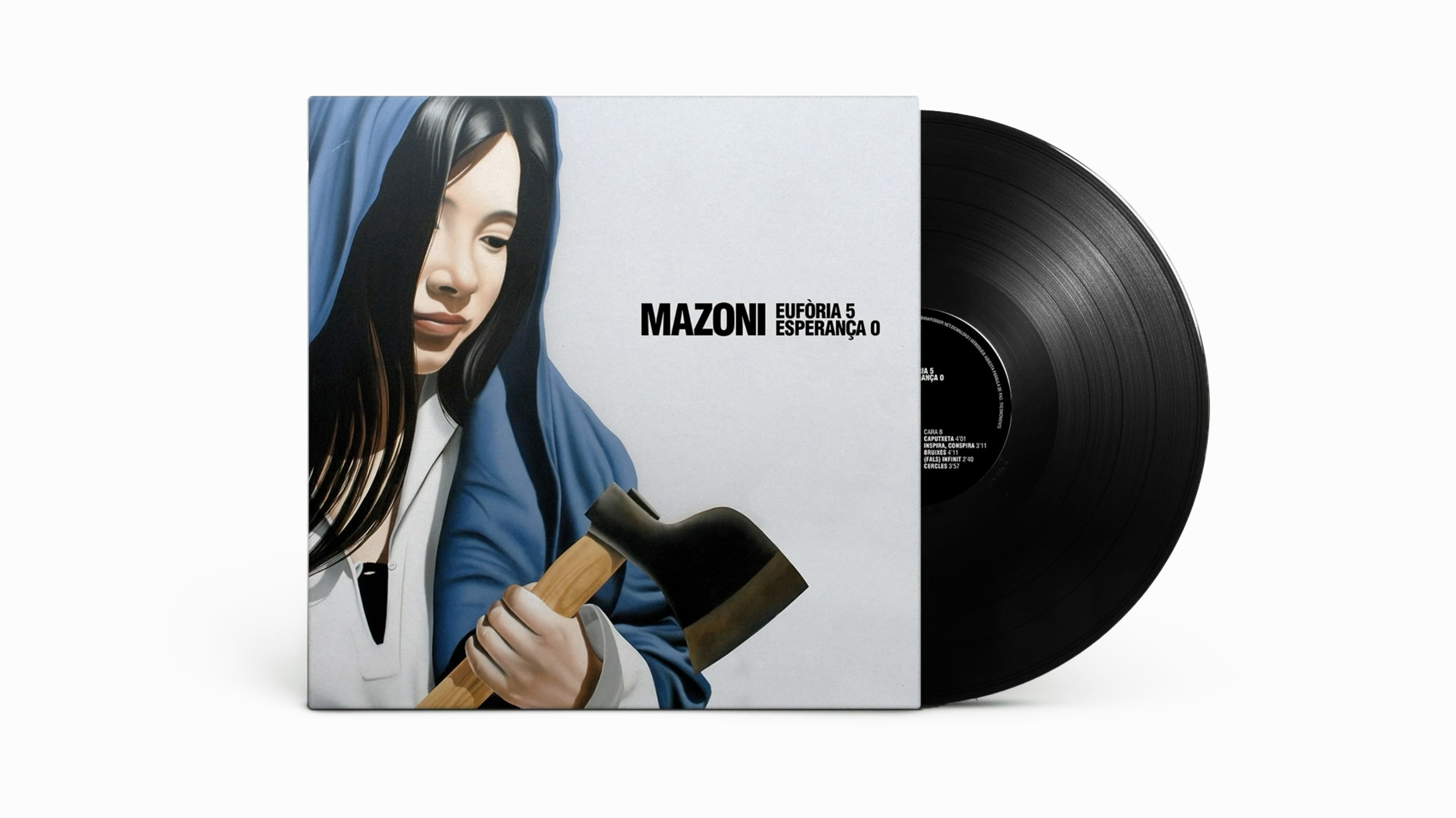 <span><span>Fotograf&iacute;a del vinilo de MAZONI, EUFORIA 5 ESPERAN&Ccedil;A 0 de la discografica BANKROBBER. Dise&ntilde;ado por el estudio esiete de branding y comunicaci&oacute;n.</span></span>
