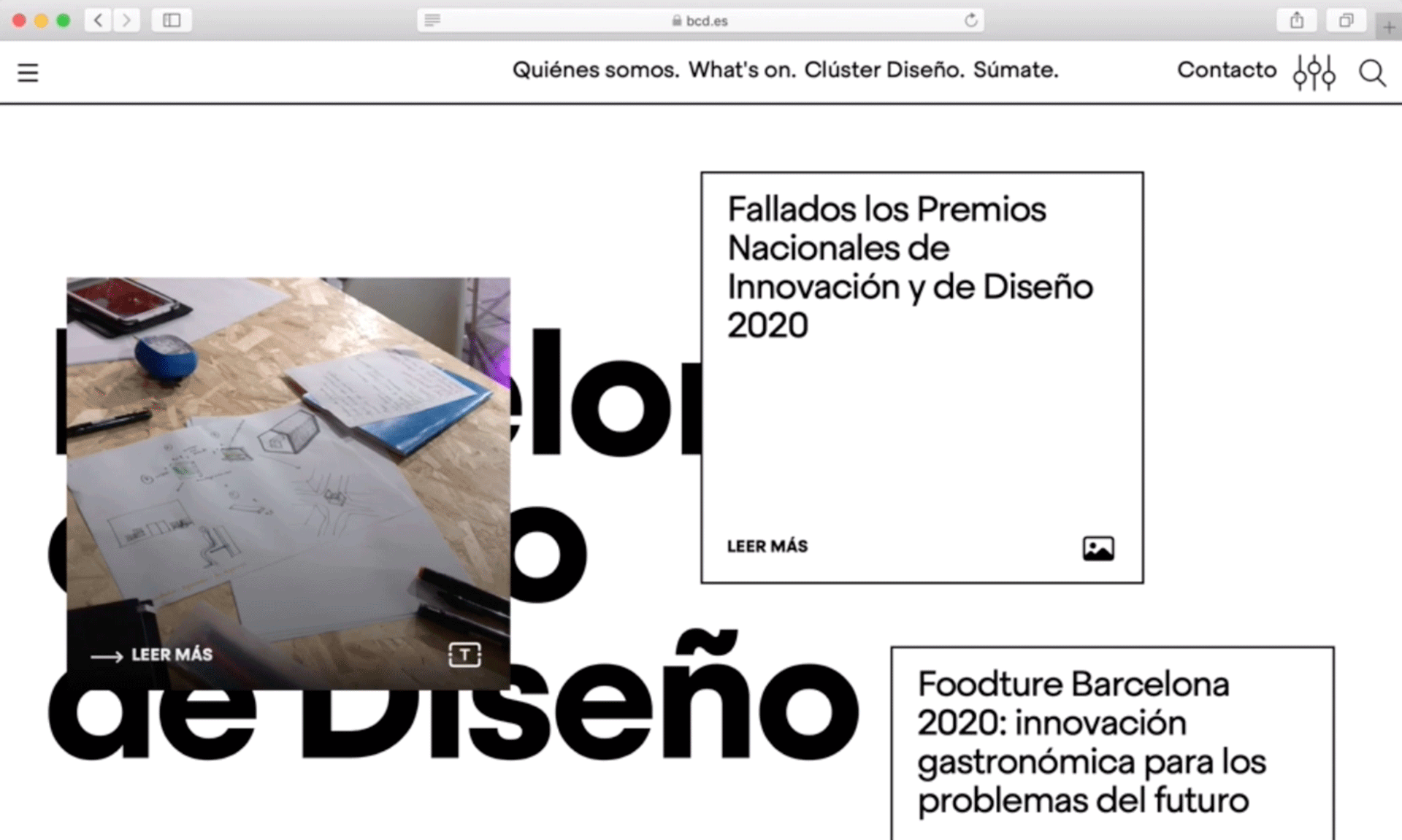 BARCELONA CENTRE DE DISSENY / DISEÑO WEB