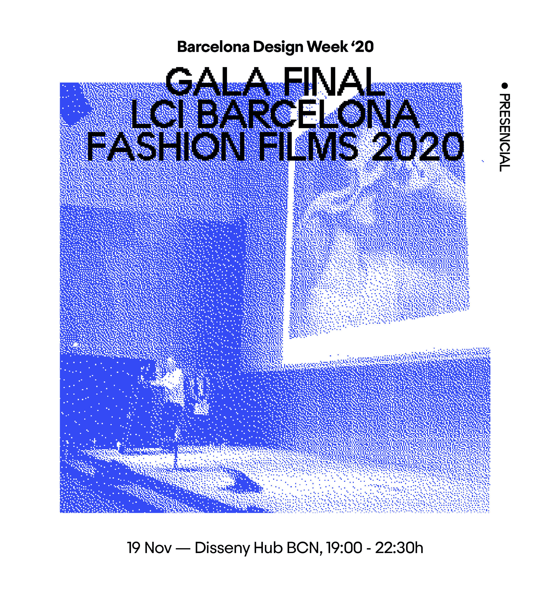 Dise&ntilde;o del cartel &ldquo;Foro FAD: el g&eacute;nero del dise&ntilde;o&rdquo;. Imagen de la conferencia con un efecto de tramado rosa, junto con una tipograf&iacute;a de visualizaci&oacute;n contempor&aacute;nea dise&ntilde;ada a medida. Dise&ntilde;ado por el estudio de branding y comunicaci&oacute;n Esiete.