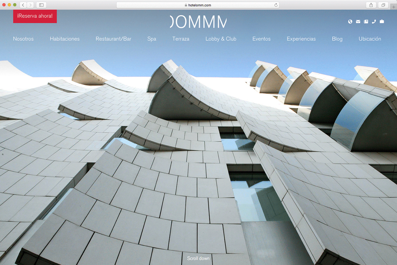 HOTEL OMM / DISEÑO WEB