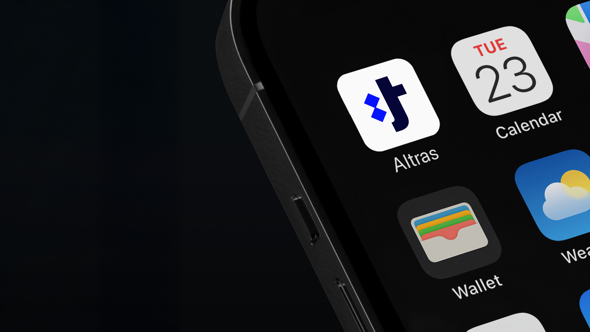 Altras app icon on a mobile screen mockup