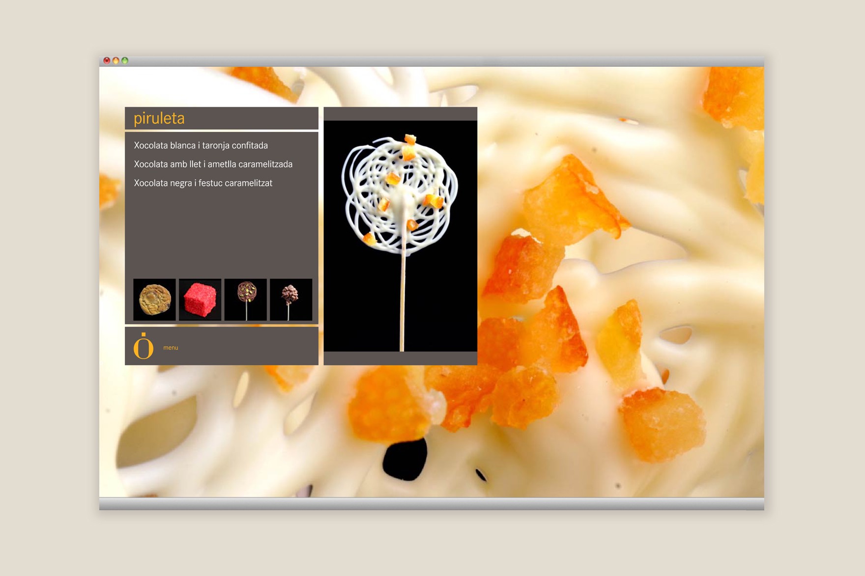 P&aacute;gina de piruletas o &ldquo;piruleta&rdquo; de la web de dulces BUB&Oacute;. Web dise&ntilde;ada por el estudio de branding y comunicaci&oacute;n Esiete y programada por sevenap.
